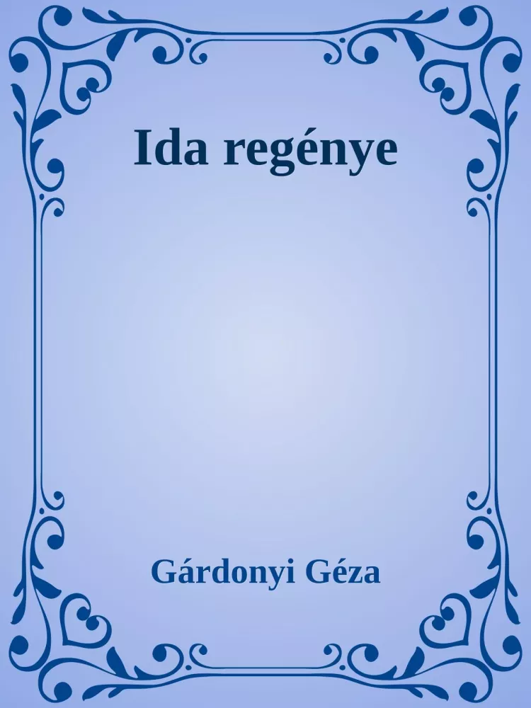 Ida regénye borító