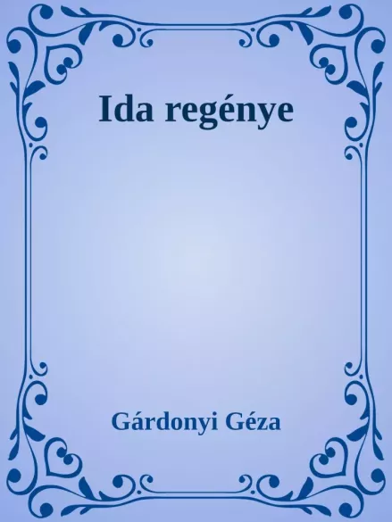 Ida regénye borító
