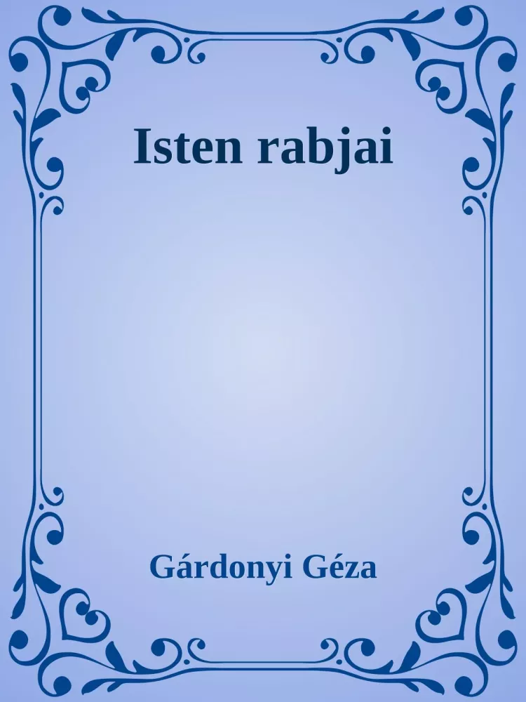 Isten rabjai borító