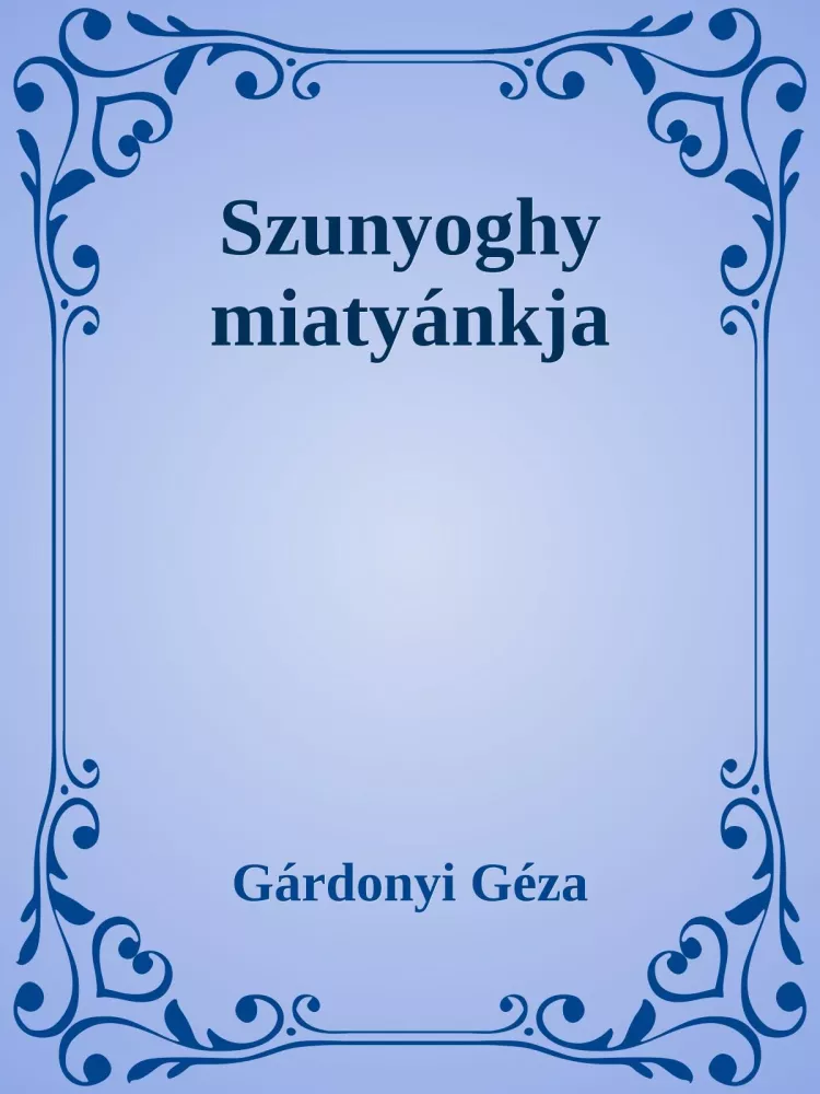 Szunyoghy miatyánkja borító