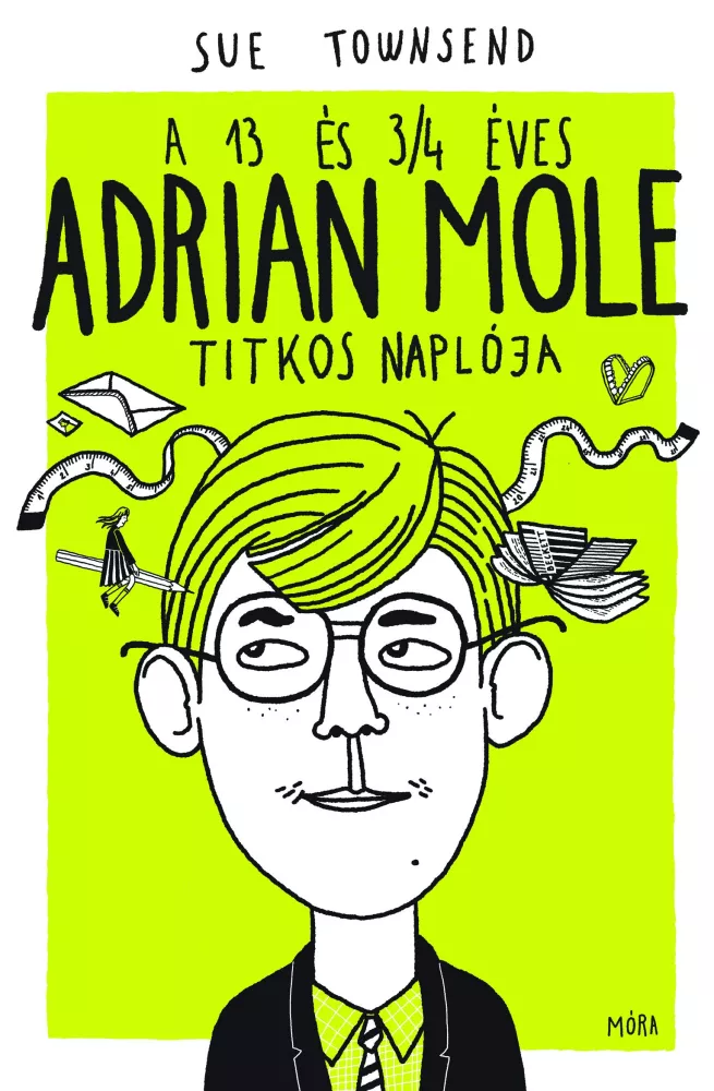 A 13 és 3/4 éves Adrian Mole titkos naplója borító