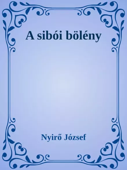 A sibói bölény borító