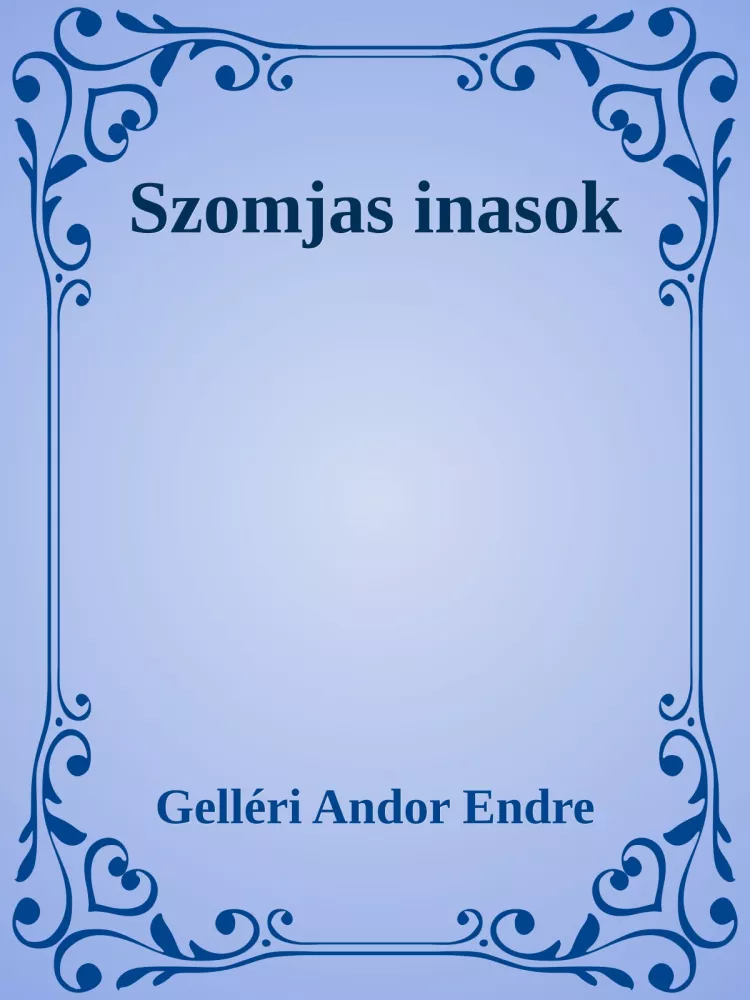 Szomjas inasok borító