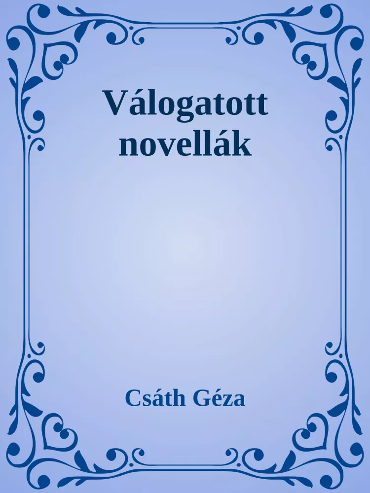 Válogatott novellák borító