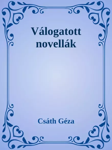 Válogatott novellák borító