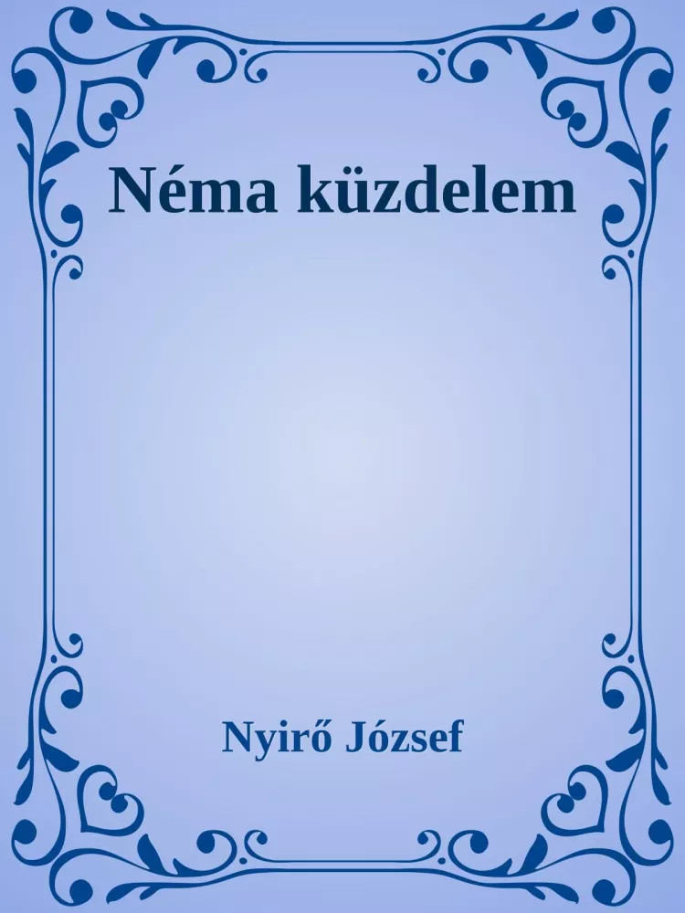 Néma küzdelem borító