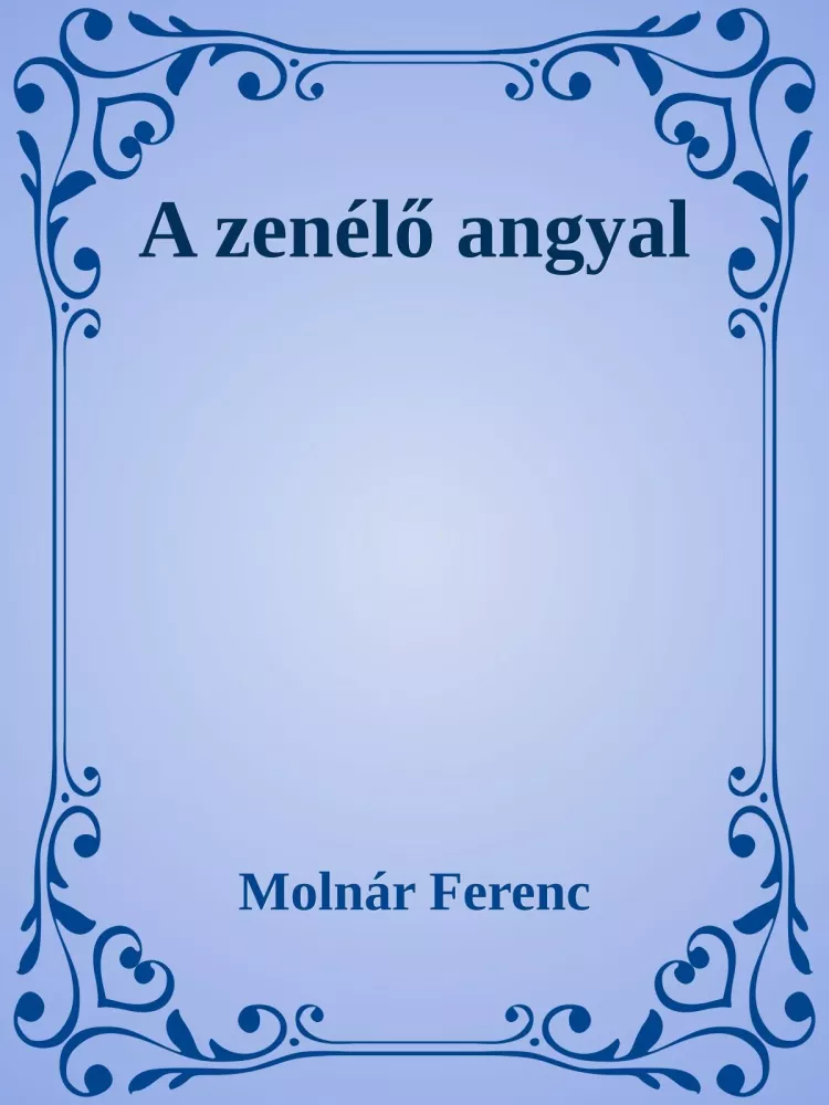 A zenélő angyal borító