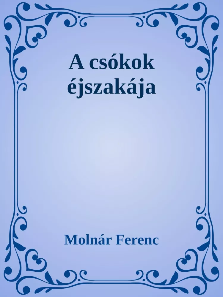 A csókok éjszakája borító