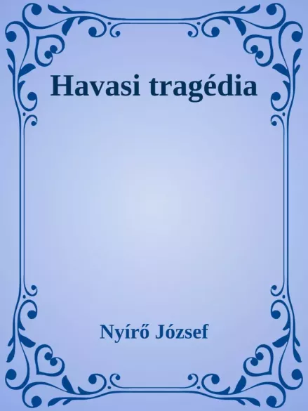 Havasi tragédia borító