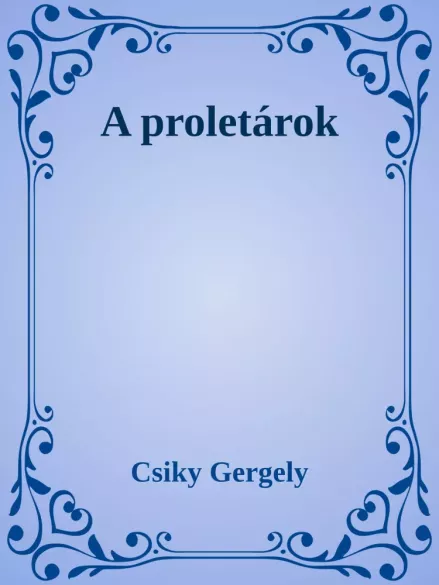 A proletárok borító