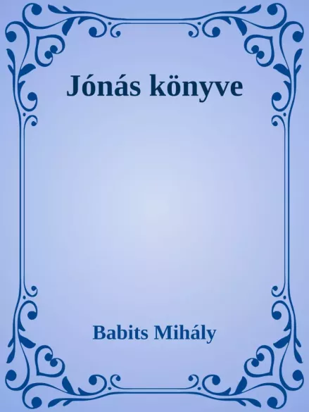 Jónás könyve borító