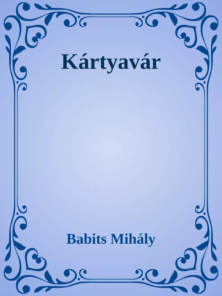 Kártyavár borító