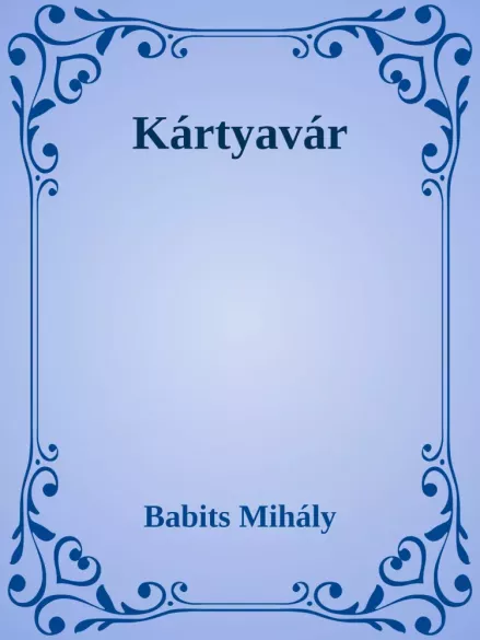 Kártyavár borító