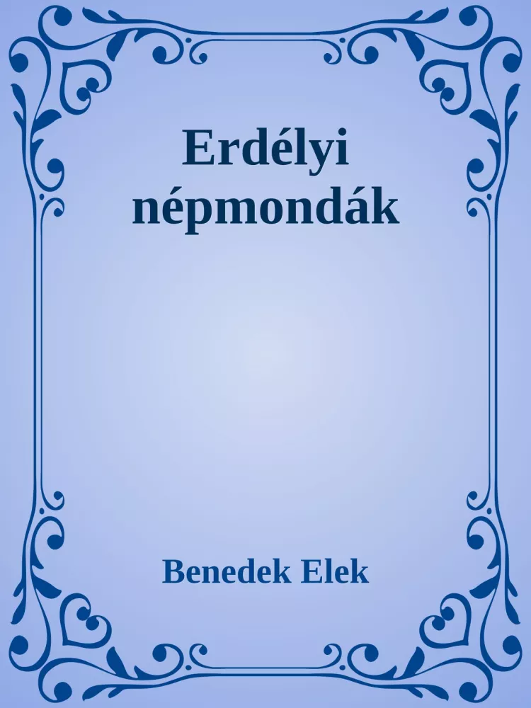 Erdélyi népmondák borító