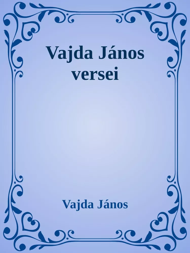 Vajda János válogatott versek borító