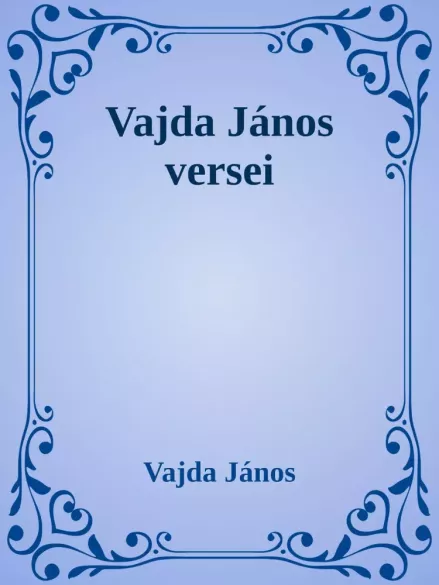 Vajda János válogatott versek borító