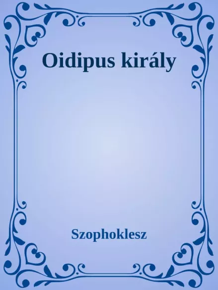 Oidipus király borító