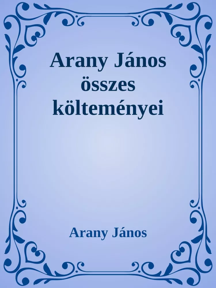 Arany János összes verse borító