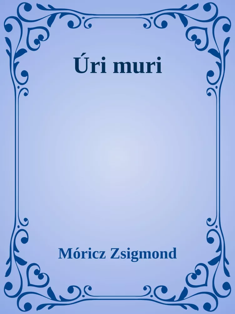 Úri muri borító