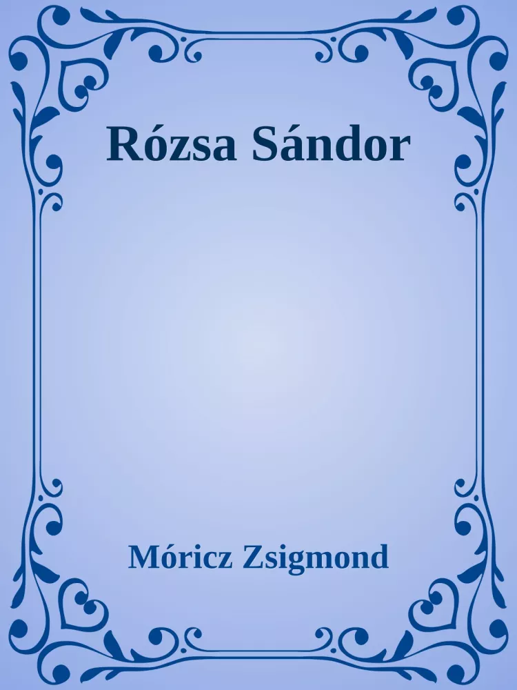 Rózsa Sándor borító