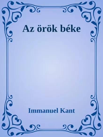 Az örök béke borító