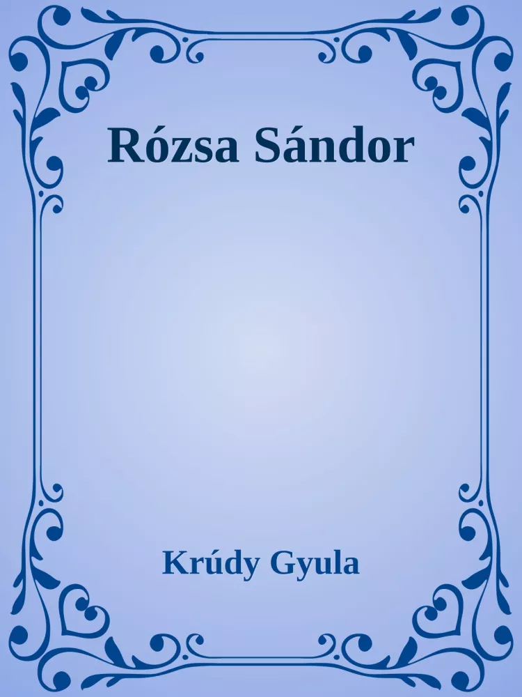 Rózsa Sándor borító