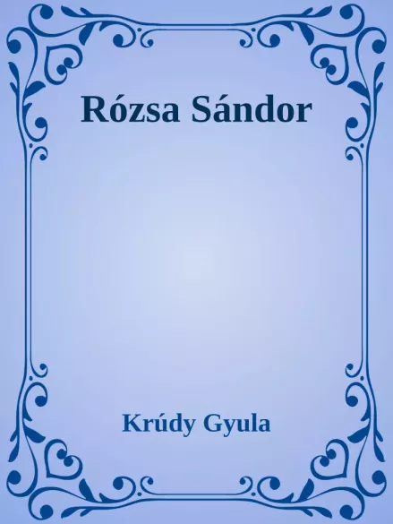 Rózsa Sándor borító