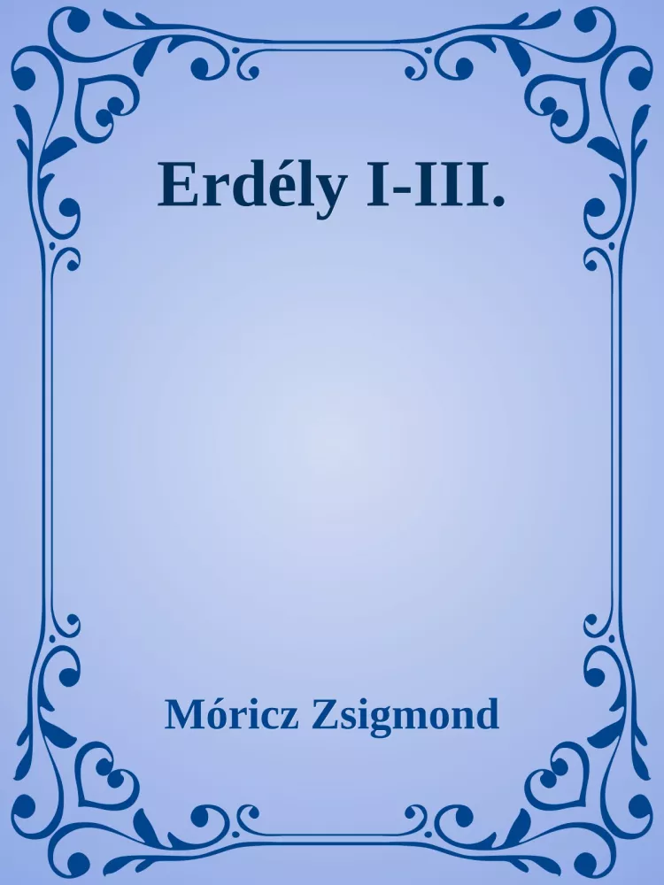 Erdély I-III. borító