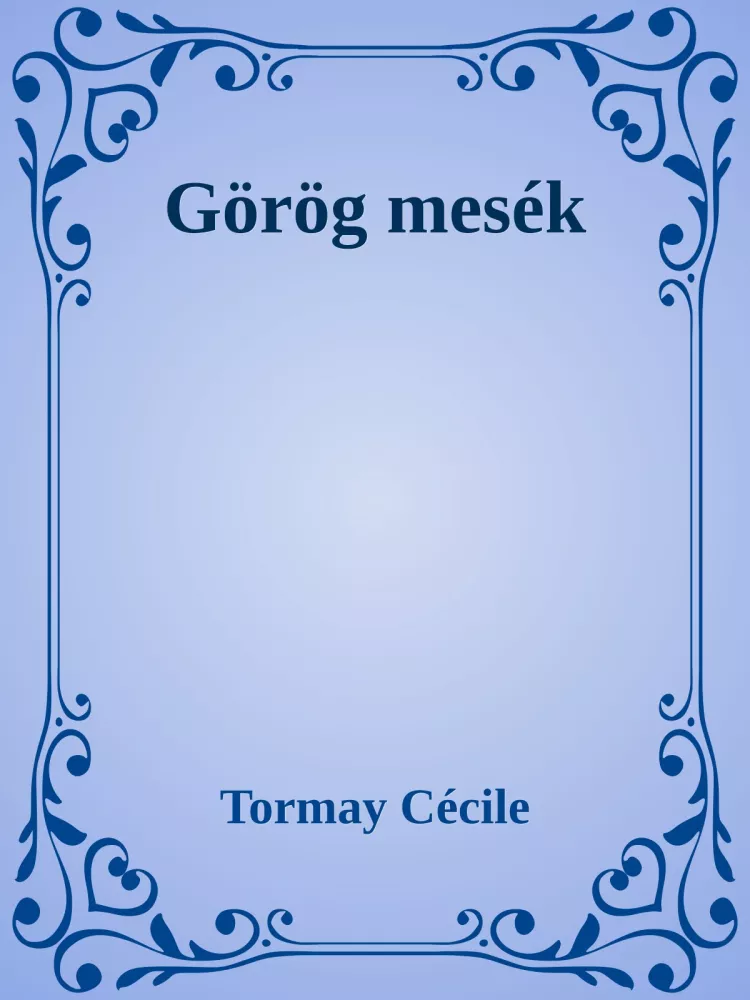 Görög mesék borító