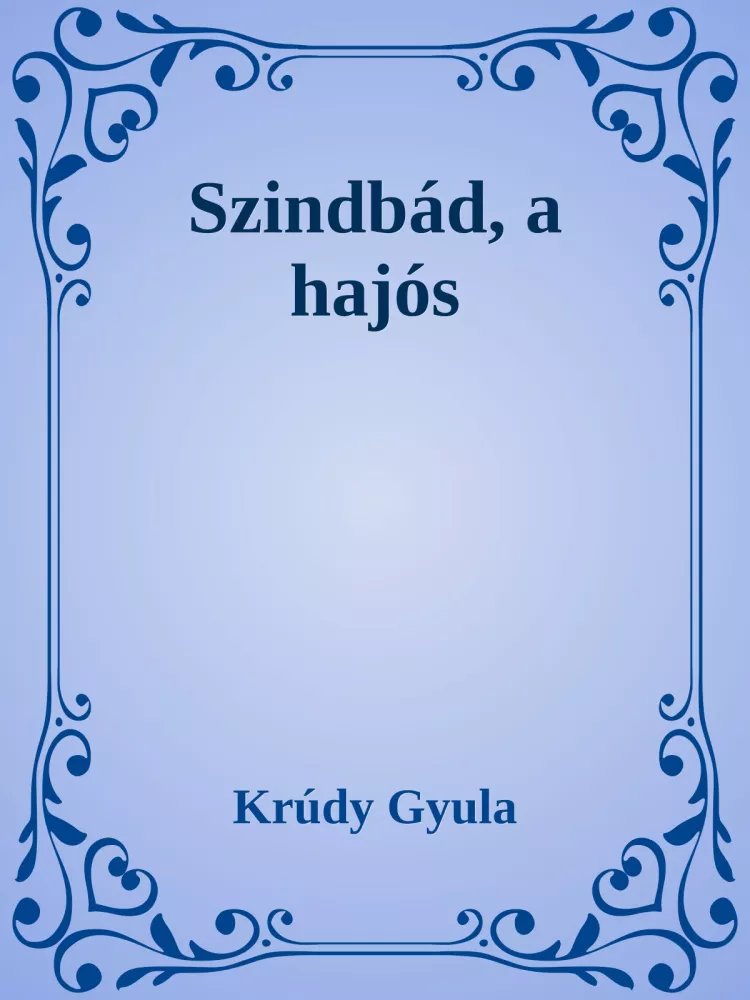 Szindbád, a hajós borító