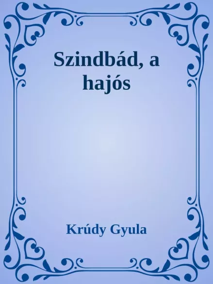 Szindbád, a hajós borító