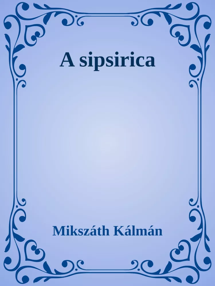 A sipsirica borító
