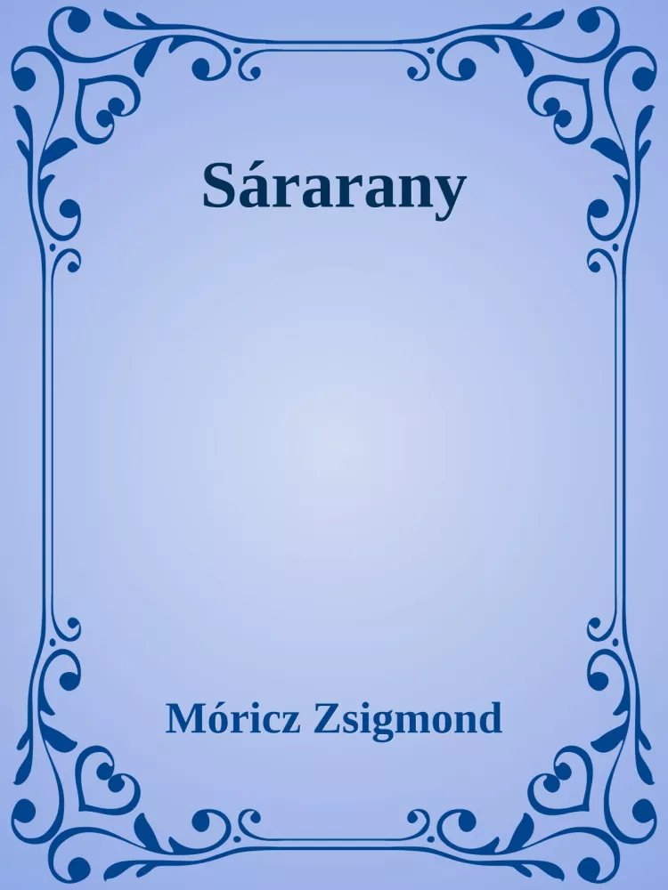 Sárarany borító