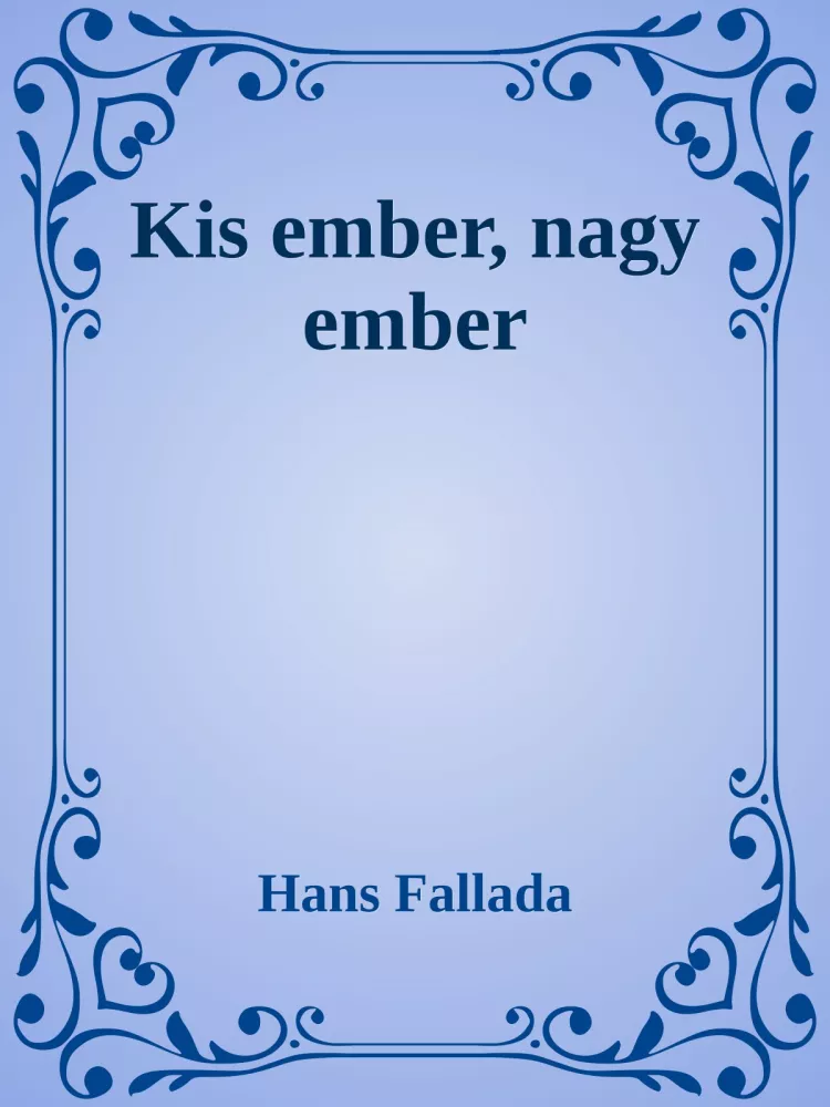 Kis ember, nagy ember borító