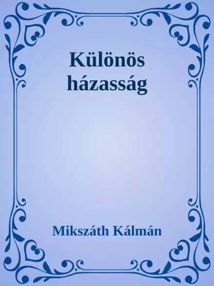 Különös házasság borító