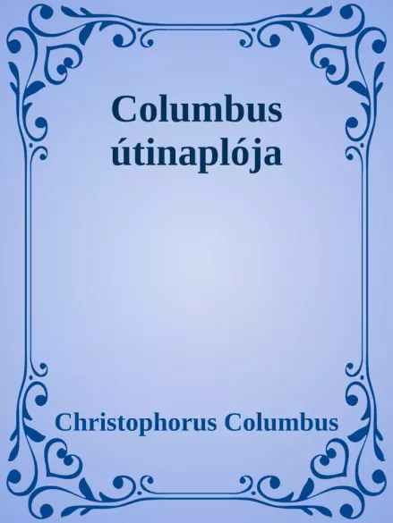 Columbus útinaplója borító
