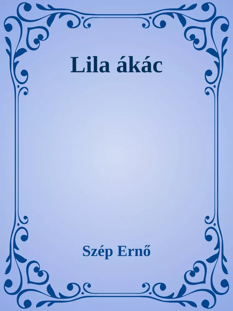 Lila ákác borító