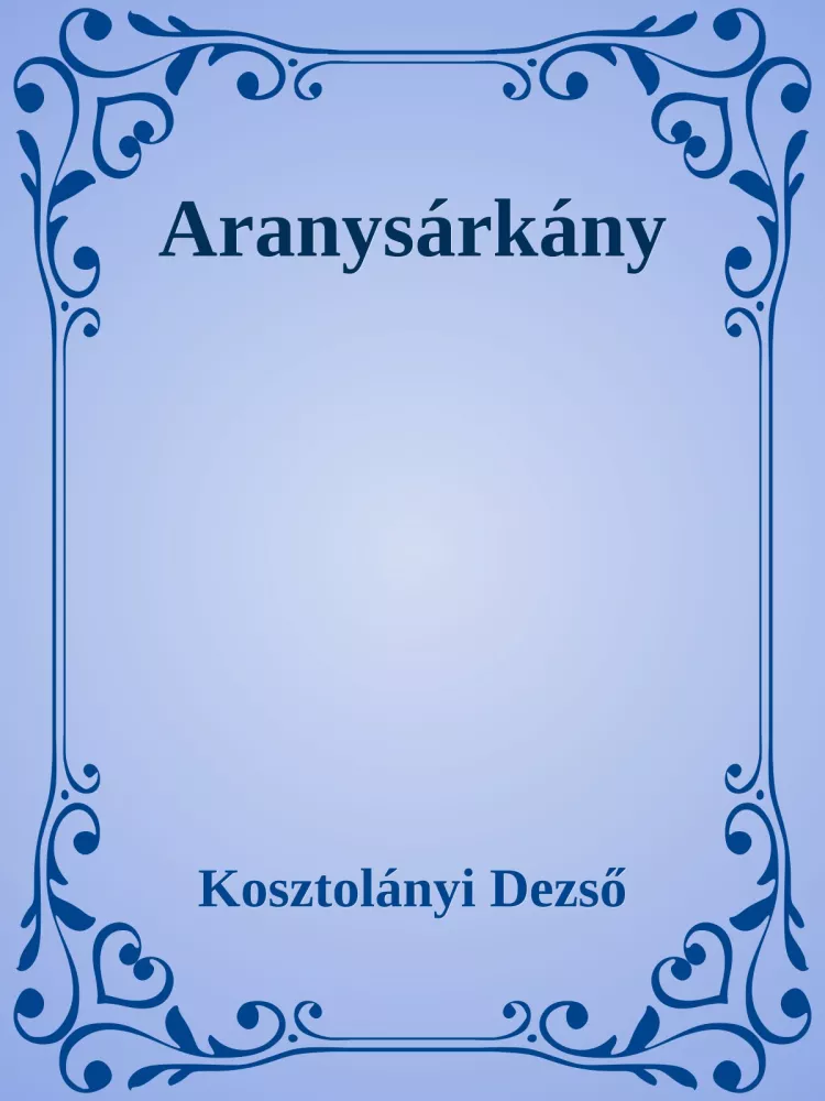 Aranysárkány borító