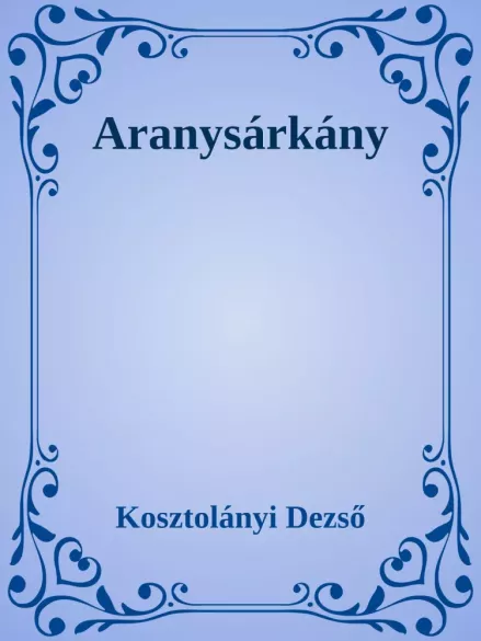 Aranysárkány borító