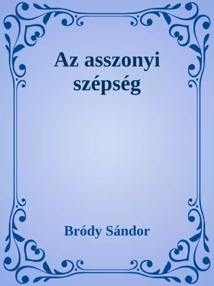 Az asszonyi szépség borító