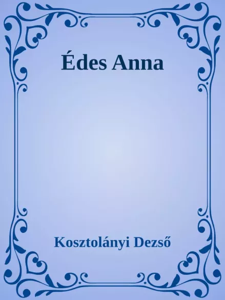 Édes Anna borító