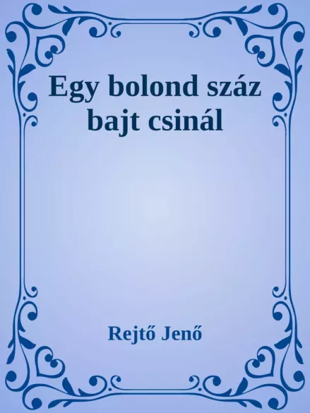 Egy bolond száz bajt csinál borító