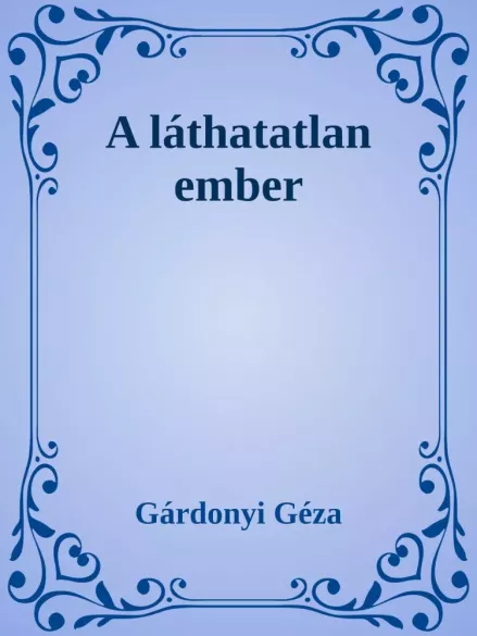 A láthatatlan ember borító