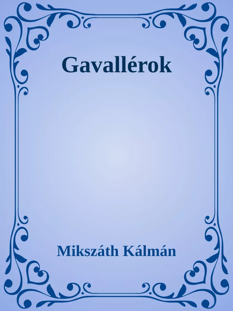Gavallérok borító