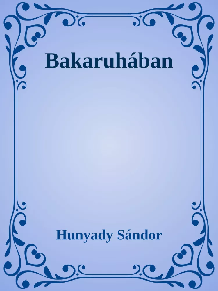 Bakaruhában borító