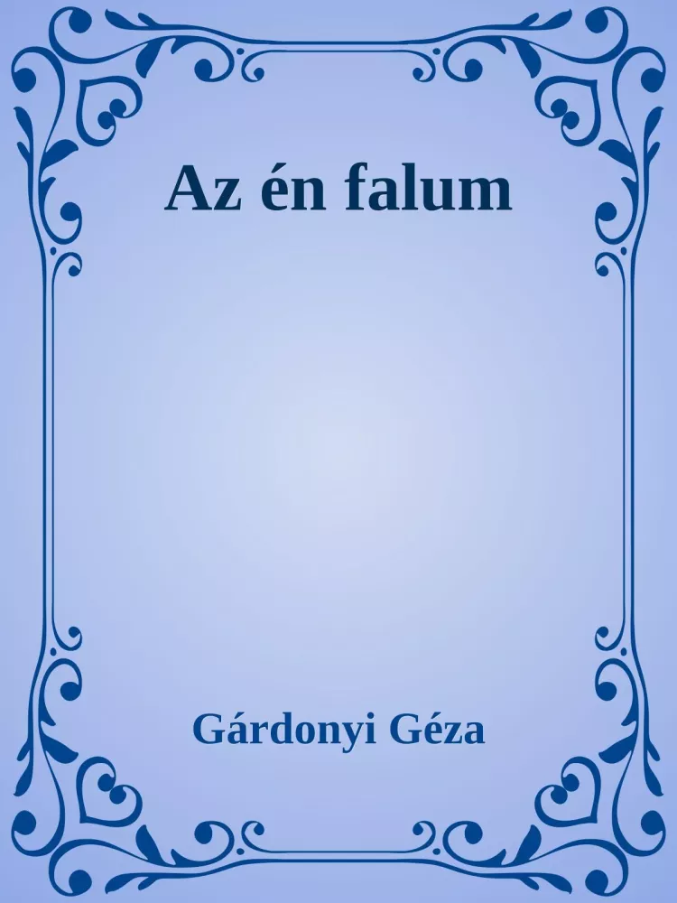 Az én falum borító