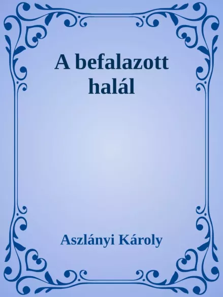 A befalazott halál borító