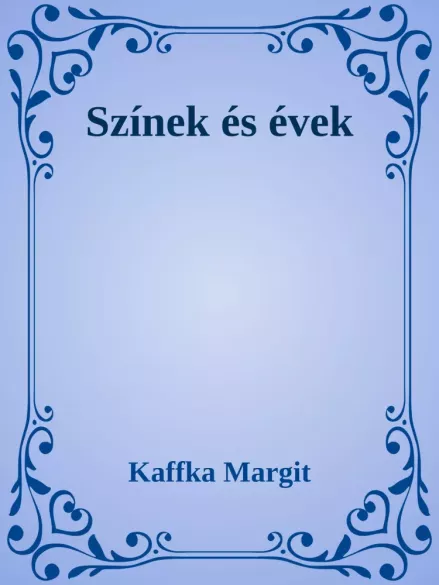 Színek és évek borító