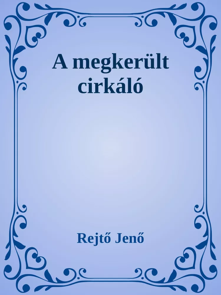 A megkerült cirkáló borító