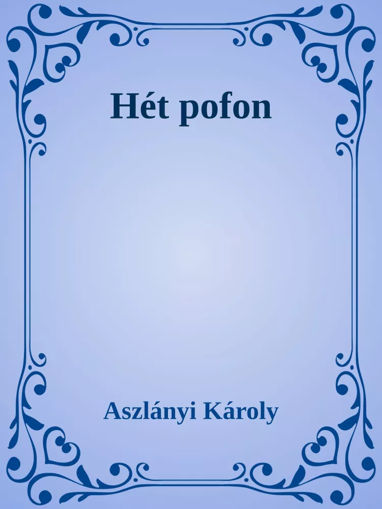 Hét pofon borító